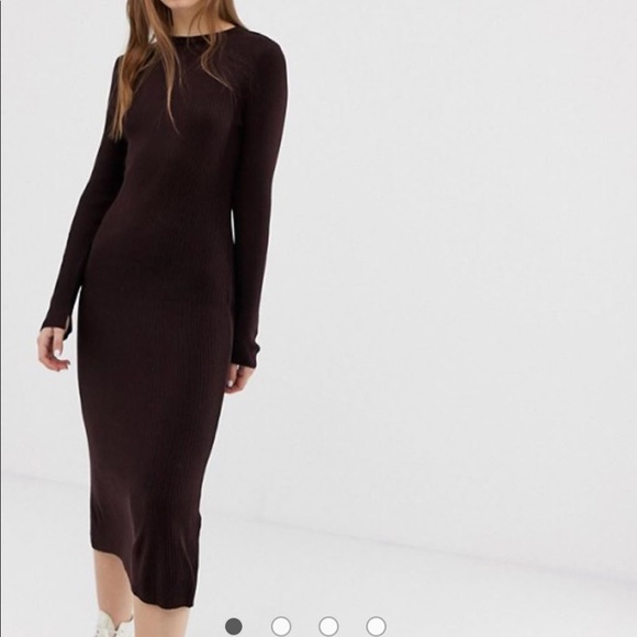 asos aubergine dress